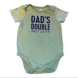 “Dad’s Double” Onesie from The Children’s Place, 3-6 Months